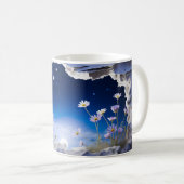 3D Starry Night Design Kaffeetasse (VorderseiteRechts)