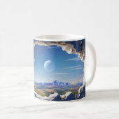 3D Starry Night Design Kaffeetasse (VorderseiteRechts)