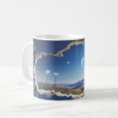 3D Starry Night Design Kaffeetasse (Vorderseite Links)