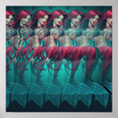 3D Stereogram Mermaid Poster (Vorne)