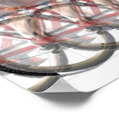 3D Stereogramm Fahrrad Poster (Ecke)