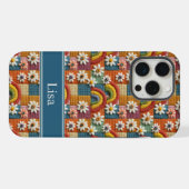 3D Stickerei-Patchwork-Handyhülle | Personalisiert iPhone Hülle (Rückseite (Horizontal))
