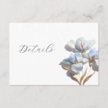 3D stilisierte Lilly-Hochzeitsdetails