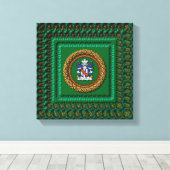 3D Stradling Wappen zur Leinwand von Krystyna (Insitu (Holzboden))