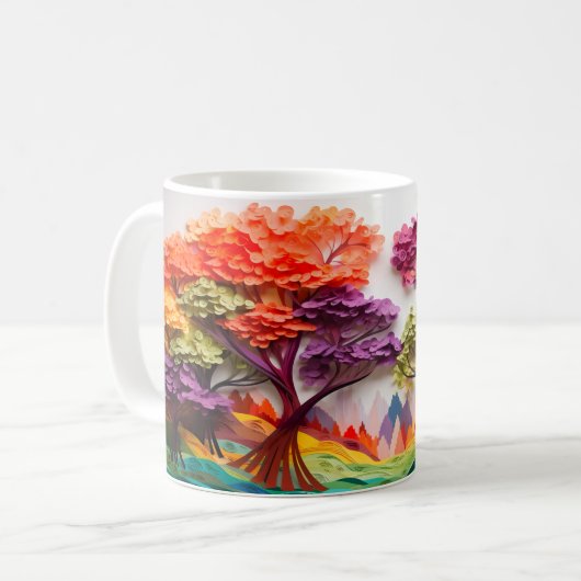 3D-Struktur Kaffeetasse (Vorderseite Links)
