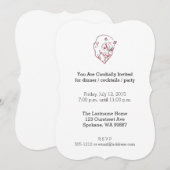 3D Style Devil Einladung (Vorne/Hinten)