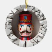 3D Style Nutcracker Weihnachtsbaum Keramik Ornament (Vorne)