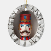 3D Style Nutcracker Weihnachtsbaum Keramik Ornament (Links)