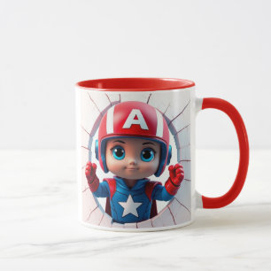 3D Superhelden Cartoon Tassen Wrap Design