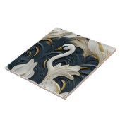 3D Swan, White Gold und Blue Fliese (Seite)