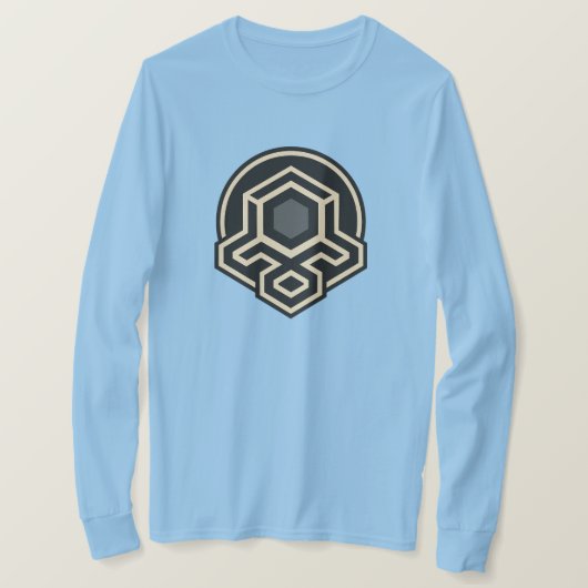 3D Symmetrical Advanced Art Long Sleeve T-Shirt (Design vorne)