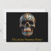 3D Tag des Toten Schädels, Brauch Einladung (Vorderseite)