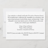 3D Tag des Toten Schädels, Brauch Einladung (Rückseite)