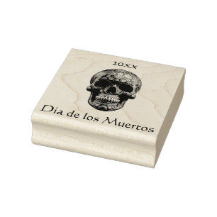 3D Tag des Toten Schädels, Brauch Gummistempel