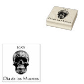 3D Tag des Toten Schädels, Brauch Gummistempel (Stempel)
