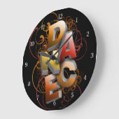 3D-Tanz (Fall) Große Uhr (Winkel)