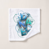 3D-Tanz (Frühjahr) Badhandtuch Set (Waschlappen)