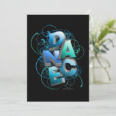 3D Tanz (Frühjahr) Einladung (Stehend Vorderseite)