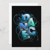 3D Tanz (Frühjahr) Einladung (Vorne/Hinten)