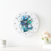 3D-Tanz (Frühjahr) Große Wanduhr (Zuhause)