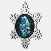 3D-Tanz (Frühjahr) Schneeflocken Zinn-Ornament (Rechts)