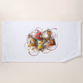 3D-Tanz (Herbst) Strandtuch (Vorderseite)