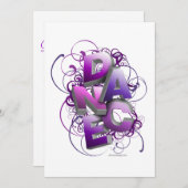 3D Tanz (Sommer) Einladung (Vorne/Hinten)