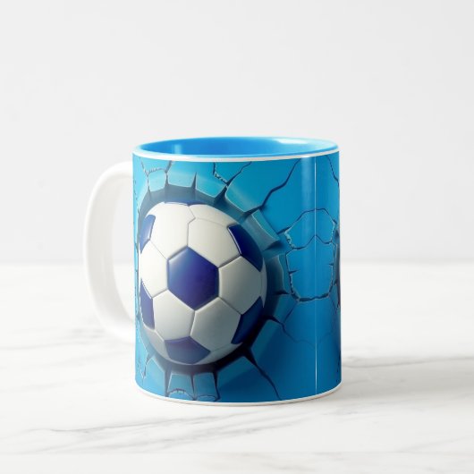 3D-Tasse-Verpackung, 3D-Design-Tasse Zweifarbige Tasse (Vorderseite Links)
