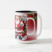 3D-Tasse Weihnachten Zweifarbige Tasse (VorderseiteRechts)