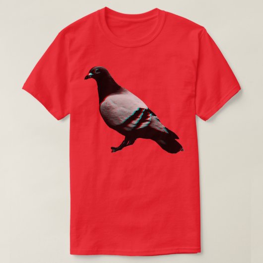 3D-Taube T-Shirt (Design vorne)