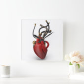 3D Tech Square Wall Clock Quadratische Wanduhr (Zuhause)