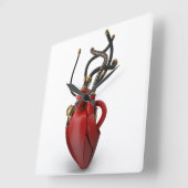 3D Tech Square Wall Clock Quadratische Wanduhr (Winkel)