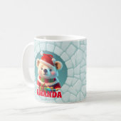 3D Teddy Bären Weihnachten Custom Kids Hot Chocola Kaffeetasse (Vorderseite Links)