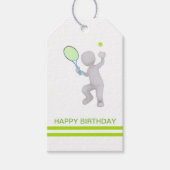 3D Tennis Player Tennis Racket Ball Personalisiert Geschenkanhänger (Vorderseite)