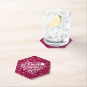 3D-Textur rotes Muster-32322-23803 Untersetzer (Vor Ort)