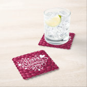 3D-Textur rotes Muster-32322-23803 Untersetzer (Vor Ort)