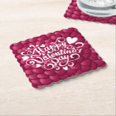 3D-Textur rotes Muster-32322-23803 Untersetzer (angewinkelt)