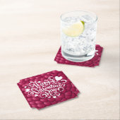 3D-Textur rotes Muster-32322-23803 Untersetzer (Vor Ort)