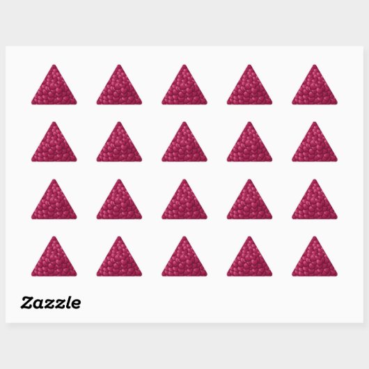3D-Textur rotes Muster-32322 Dreieckiger Aufkleber (Blatt)