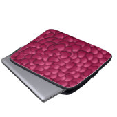 3D-Textur rotes Muster-32322 Laptopschutzhülle (Vorne Knopf)