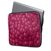 3D-Textur rotes Muster-32322 Laptopschutzhülle (Vorderseite Links)