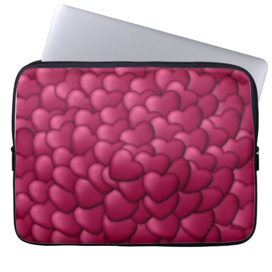 3D-Textur rotes Muster-32322 Laptopschutzhülle (Vorderseite)