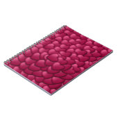 3D-Textur rotes Muster-32322 Notizblock (Linke Seite)
