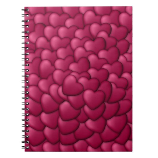 3D-Textur rotes Muster-32322 Notizblock (Vorderseite)
