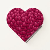 3D-Textur rotes Muster-32322 Notizblock (Rückseite)