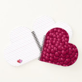 3D-Textur rotes Muster-32322 Notizblock (Innenseite)