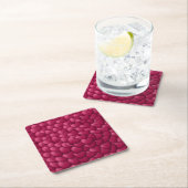 3D-Textur rotes Muster-32322 Rechteckiger Pappuntersetzer (Vor Ort)