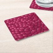 3D-Textur rotes Muster-32322 Rechteckiger Pappuntersetzer (angewinkelt)