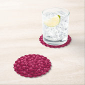 3D-Textur rotes Muster-32322 Untersetzer (Vor Ort)