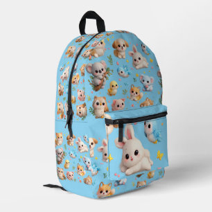 3D-Tierdruck farbenfroh Bedruckter Rucksack